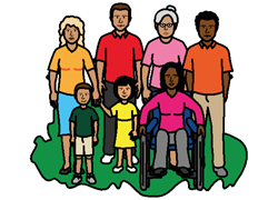 a group of people 