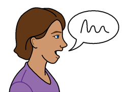 woman speaking