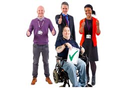 people with thumbs up